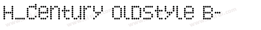 H_Century Oldstyle B字体转换 H_Century Oldstyle B字体转换